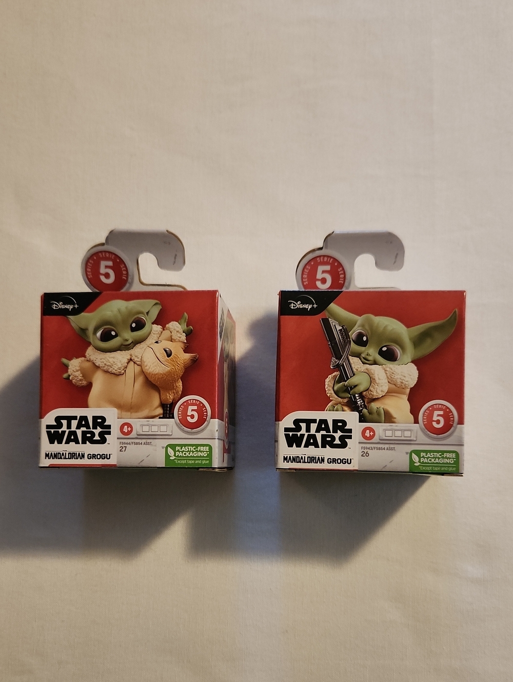 Disney Star Wars Grogu Figure Duo - Green & Tan Accents